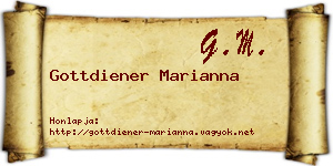 Gottdiener Marianna névjegykártya